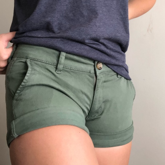 Green American Eagle Shorts - Picture 3 of 3